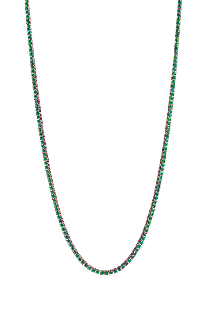 Smaragd Tennis Kette