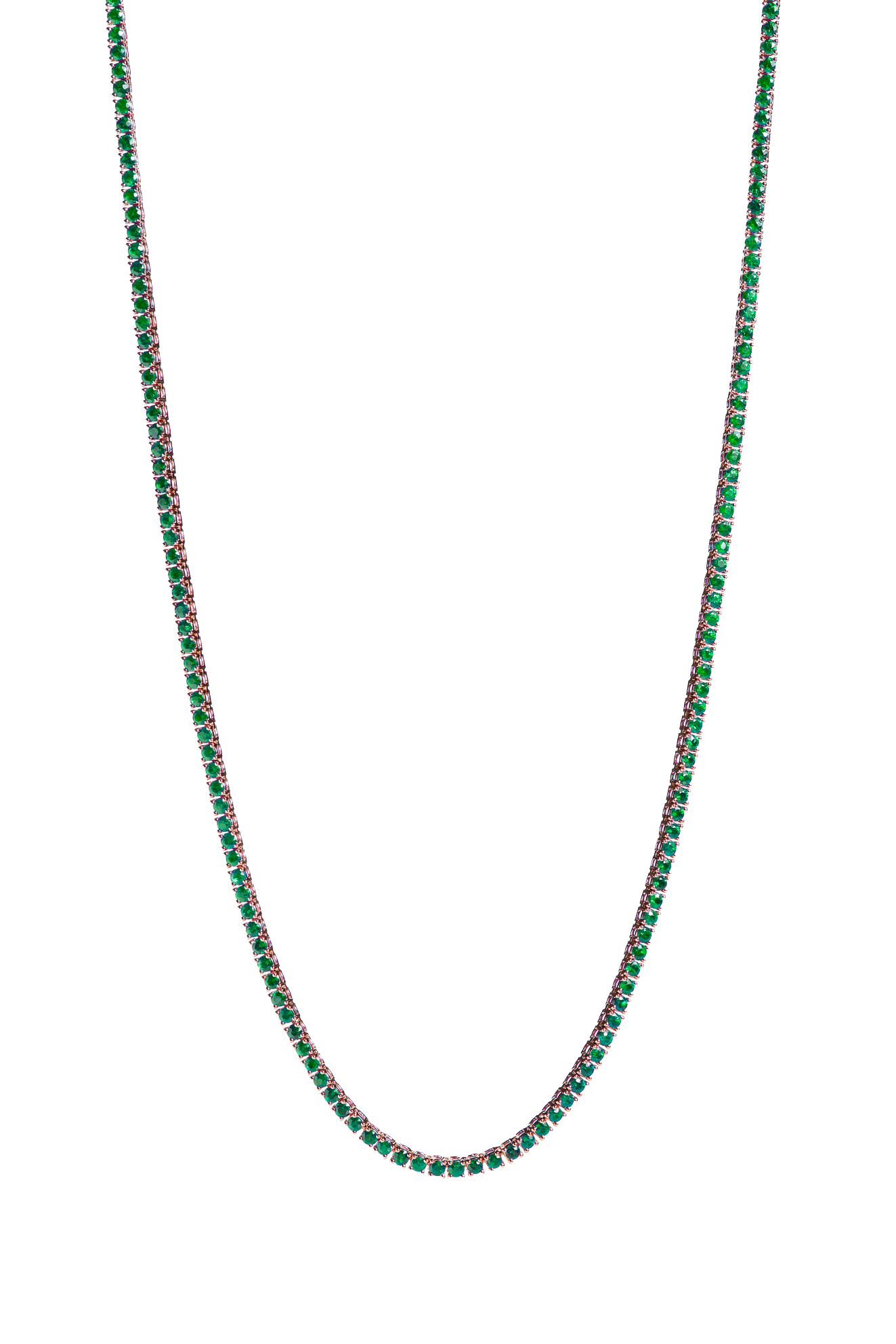 Smaragd Tennis Kette
