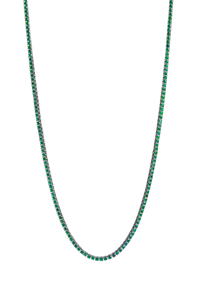 Smaragd Tennis Kette