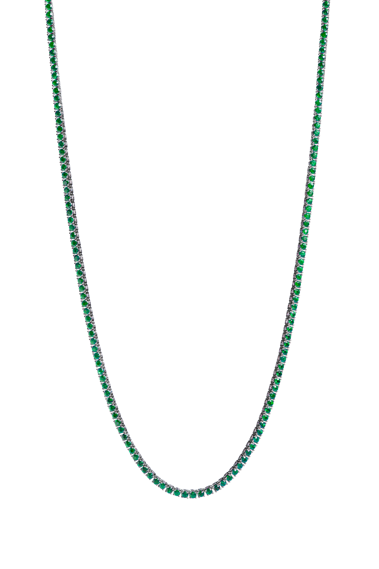 Smaragd Tennis Kette