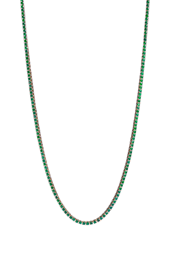 Smaragd Tennis Kette