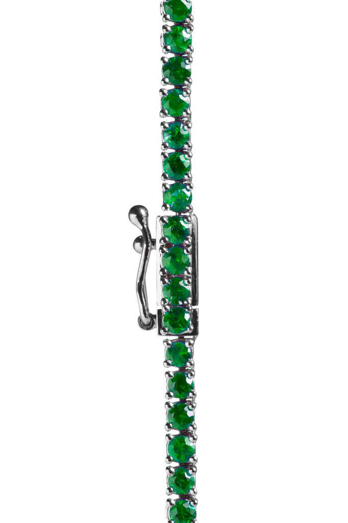 Smaragd Tennis Kette