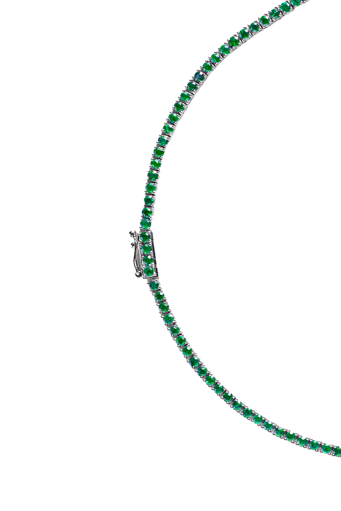Smaragd Tennis Kette