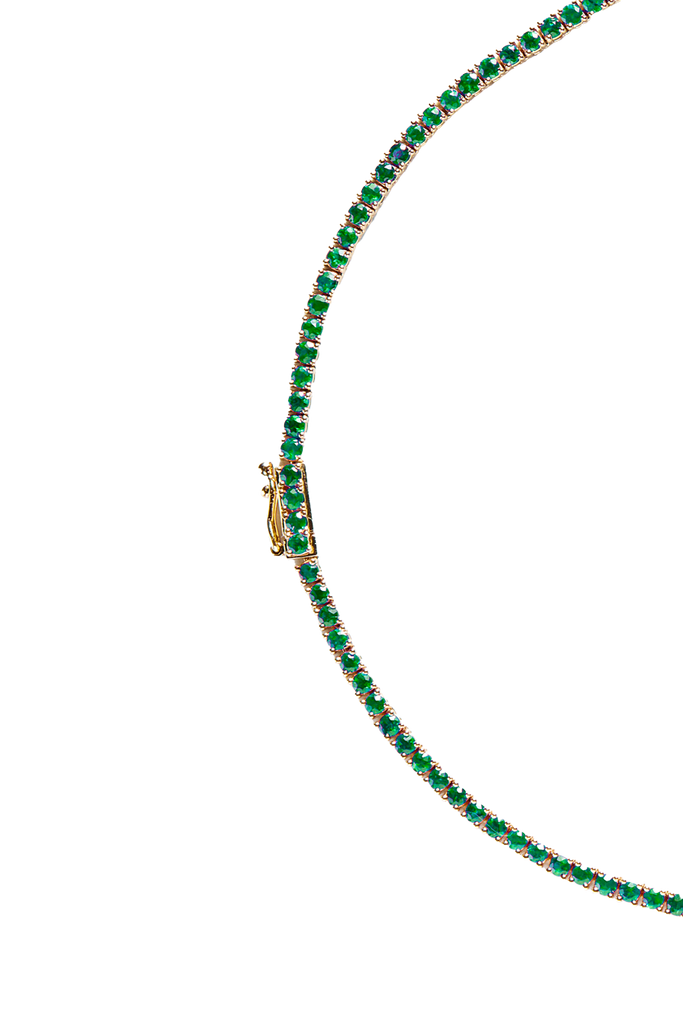 Smaragd Tennis Kette