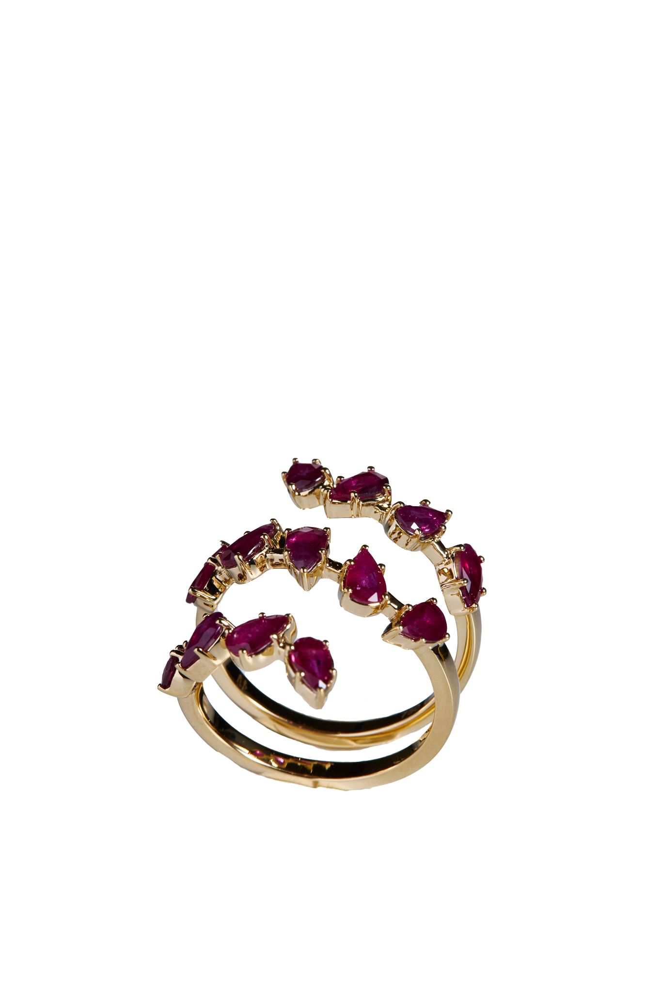 Saphir Blüten Ring