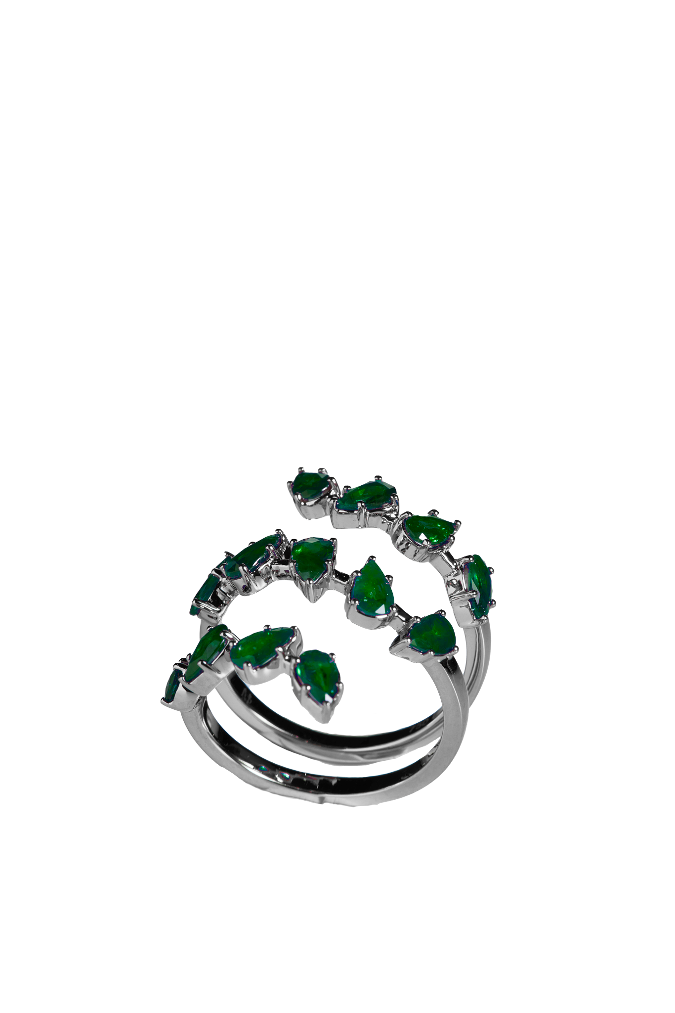 Saphir Blüten Ring