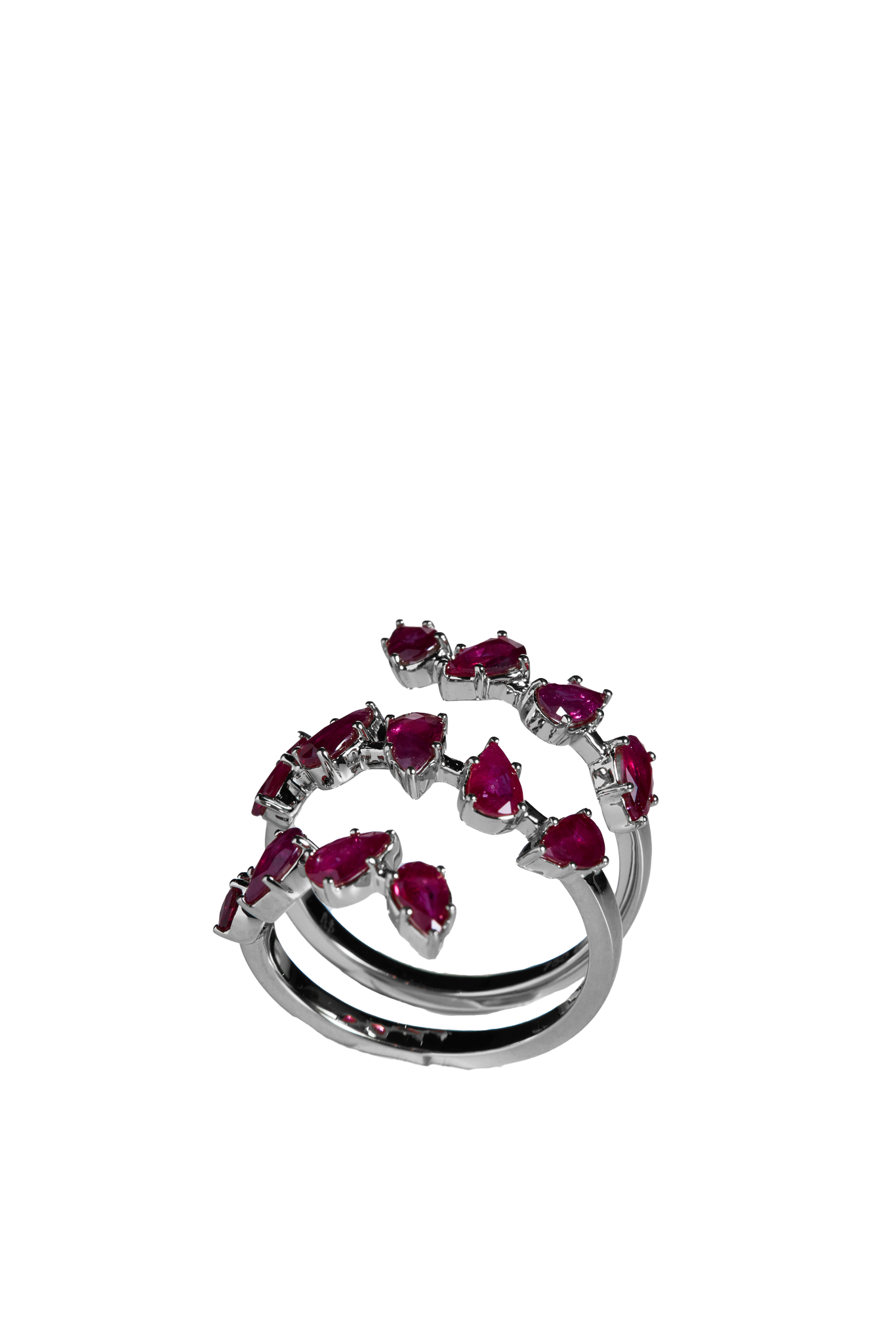 Saphir Blüten Ring