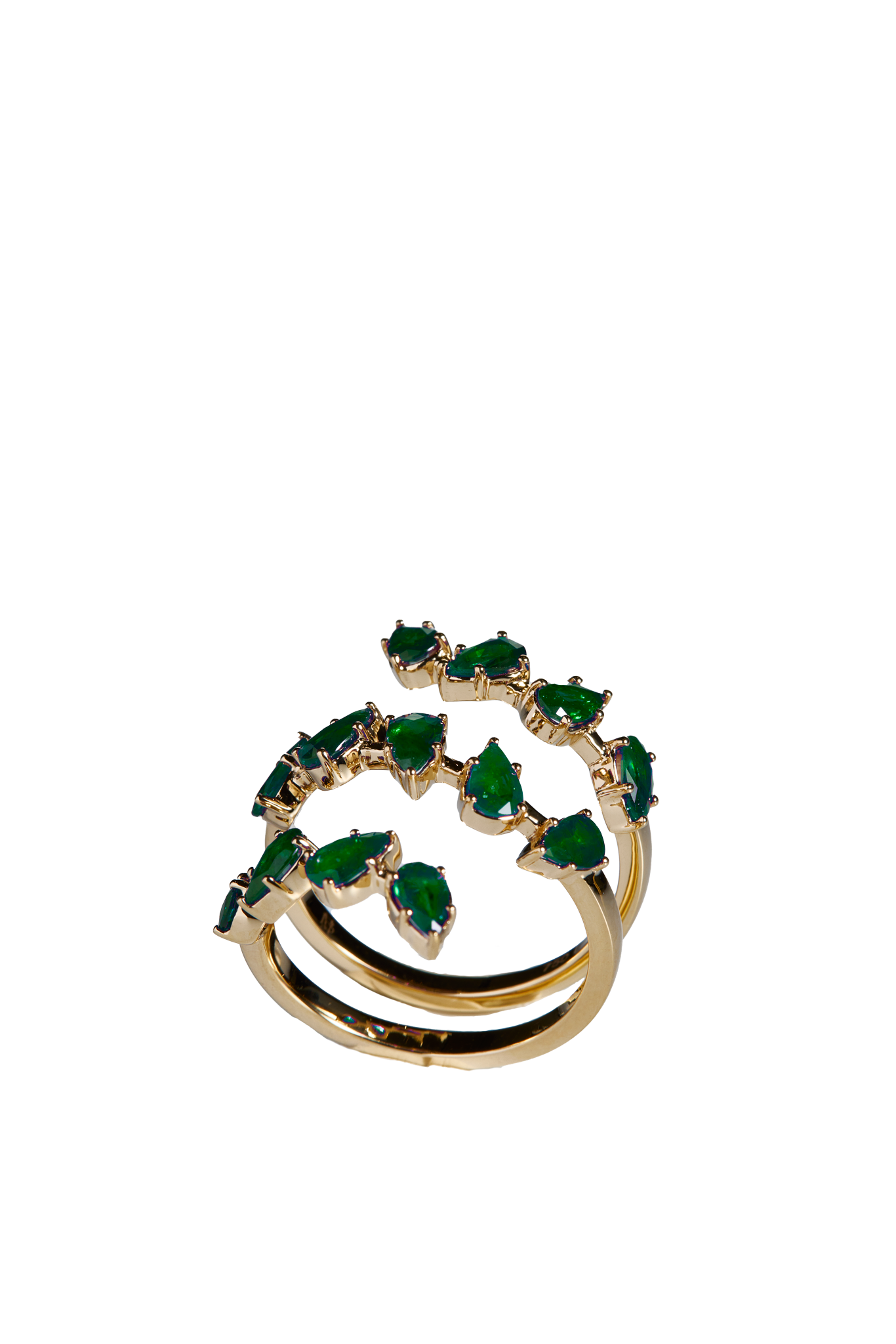 Saphir Blüten Ring
